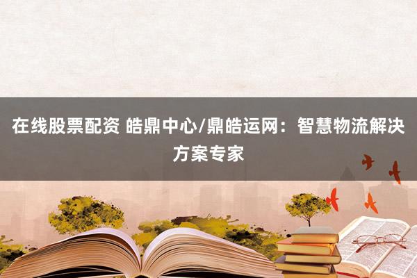 在线股票配资 皓鼎中心/鼎皓运网：智慧物流解决方案专家