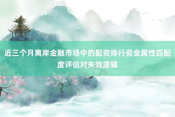 近三个月离岸金融市场中的配资排行资金属性匹配度评估对失效逻辑