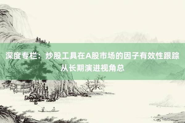 深度专栏：炒股工具在A股市场的因子有效性跟踪从长期演进视角总