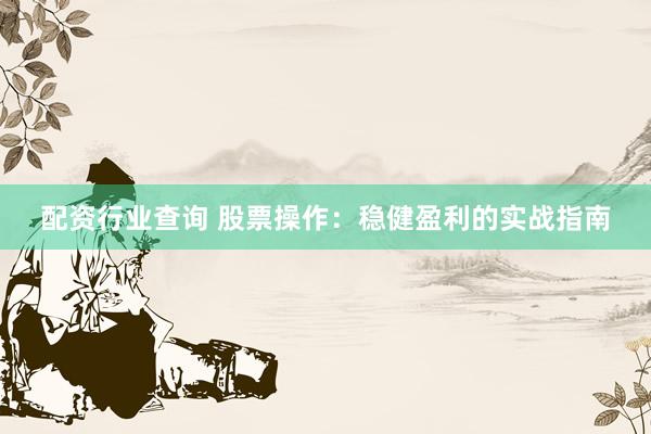 配资行业查询 股票操作：稳健盈利的实战指南