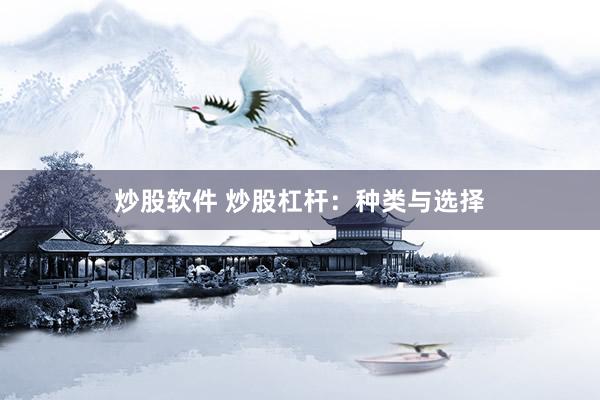 炒股软件 炒股杠杆：种类与选择