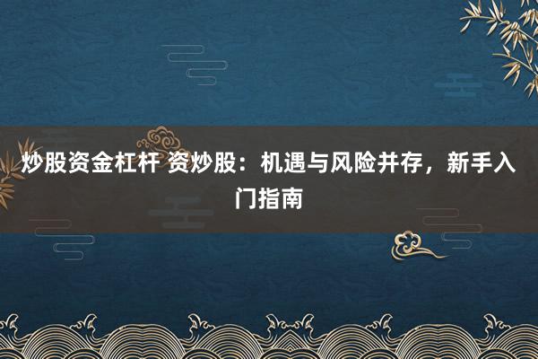 炒股资金杠杆 资炒股：机遇与风险并存，新手入门指南
